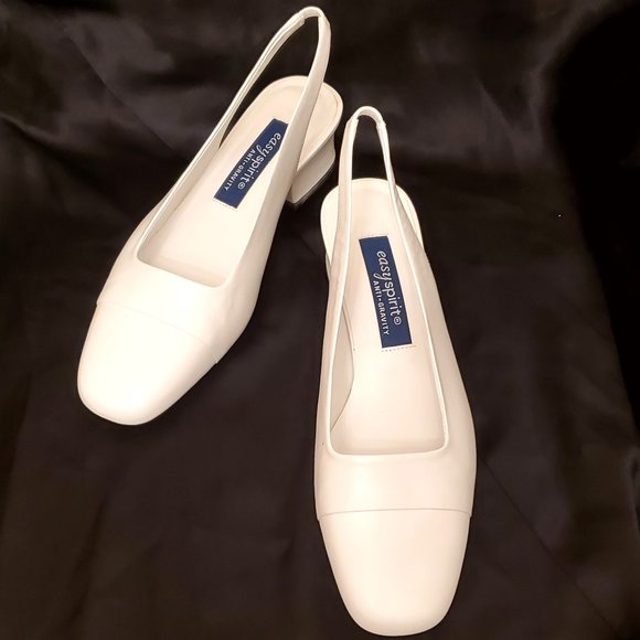 EASY SPIRIT  Anti-Gravity White kid pump with sling strap Size 8.5 W New… - Picture 11 of 11